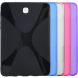 Силиконовая накладка Deexe X-Shaped для Samsung Galaxy Tab A 8.0 (T350/351) - Black (GT-2226B). Фото 6 з 6