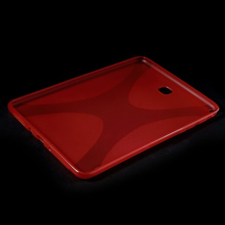 Силиконовая накладка Deexe X-Shaped для Samsung Galaxy Tab A 8.0 (T350/351) - Red: фото 4 из 6