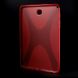 Силиконовая накладка Deexe X-Shaped для Samsung Galaxy Tab A 8.0 (T350/351) - Red (GT-2226R). Фото 2 з 6