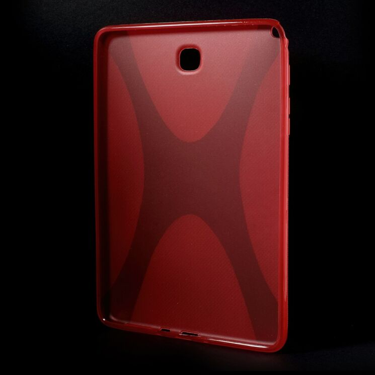 Силиконовая накладка Deexe X-Shaped для Samsung Galaxy Tab A 8.0 (T350/351) - Red: фото 2 из 6