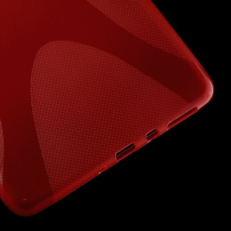 Силиконовая накладка Deexe X-Shaped для Samsung Galaxy Tab A 8.0 (T350/351) - Red: фото 5 з 6