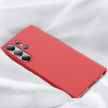 Силіконовий чохол X-LEVEL Matte для Samsung Galaxy S23 Ultra (S918) - Red: фото 1 з 6