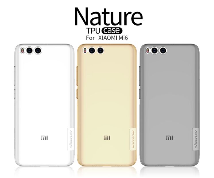 Силіконовий (TPU) чохол NILLKIN Nature для Xiaomi Mi6 - Gray: фото 7 з 13