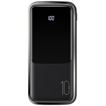 Зовнішній акумулятор Usams US-CD163 PB58 Dual USB Digital Display (10000mAh) - Black: фото 1 з 10