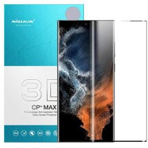 Захисне скло NILLKIN 3D CP+ MAX для Samsung Galaxy S22 Ultra (S908) - Black: фото 1 з 3