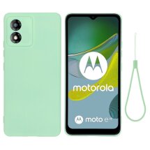 Защитный чехол Deexe Silicone Case для Motorola Moto E13 - Green: фото 1 из 7