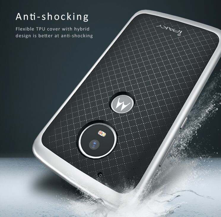 Захисний чохол IPAKY Hybrid для Motorola Moto G5 Plus - Gray: фото 3 з 7