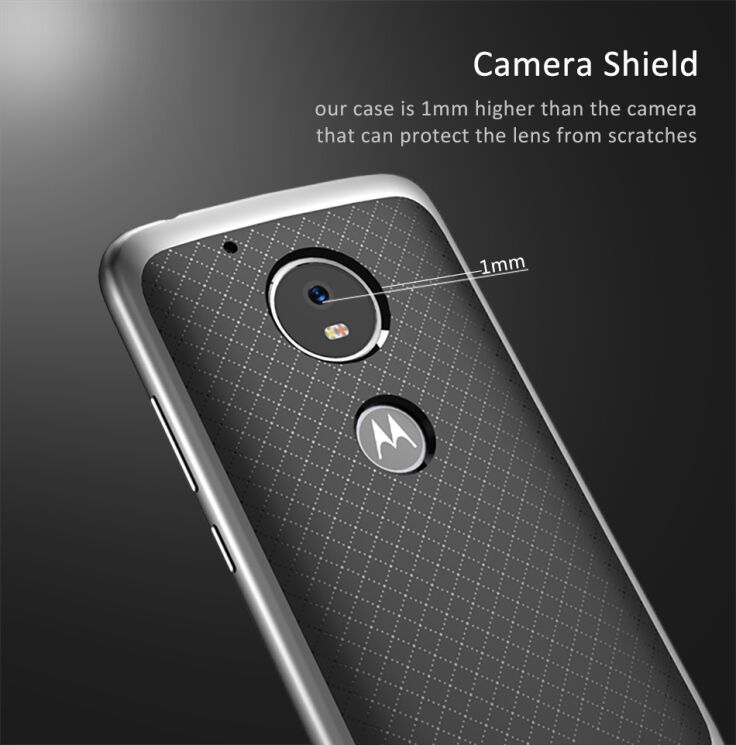 Защитный чехол IPAKY Hybrid для Motorola Moto G5 Plus - Gray: фото 5 из 7