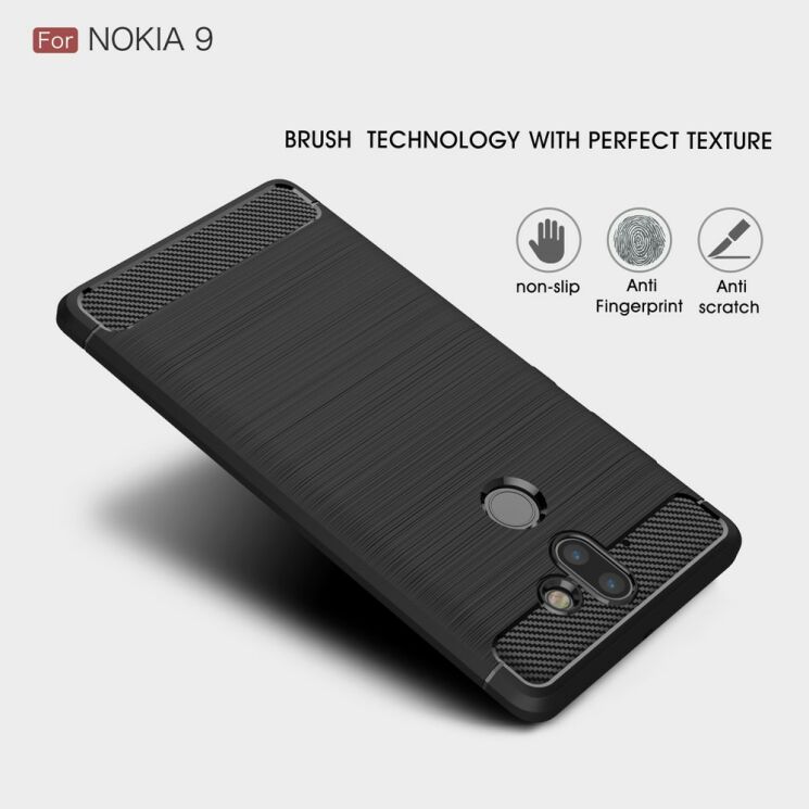 Захисний чохол UniCase Carbon для Nokia 9 - Black: фото 4 з 10