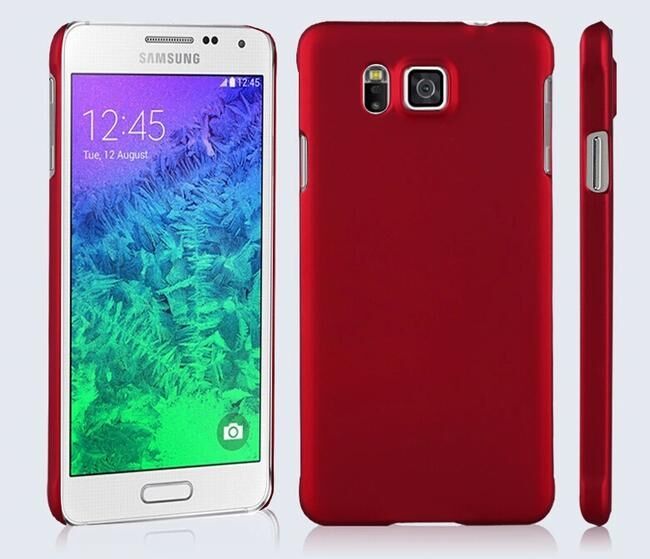 Пластиковая накладка Deexe Hard Shell для Samsung Galaxy Alpha (G850) - Red: фото 4 з 8