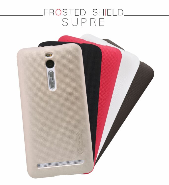 Пластиковая накладка NILLKIN Frosted Shield для ASUS ZenFone 2 (ZE550/551ML) - Gold: фото 6 из 14