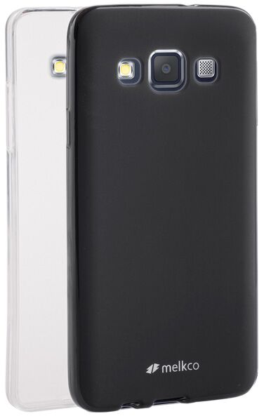 Силиконовая накладка Melkco Poly Jacket для Samsung Galaxy A3 + пленка - Black: фото 3 з 3