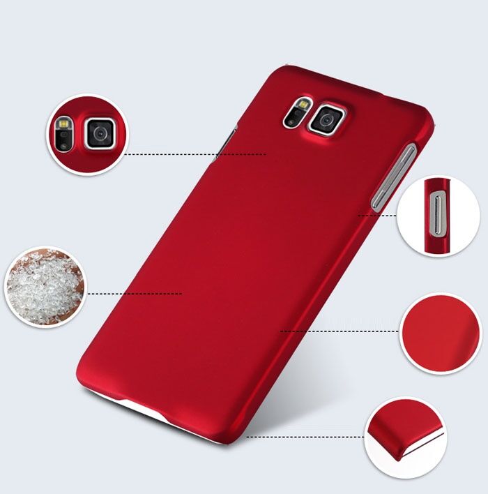 Пластиковая накладка Deexe Hard Shell для Samsung Galaxy Alpha (G850) - Red: фото 5 з 8
