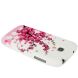Силиконовая накладка Deexe Flower Pattern для Samsung Galaxy S4 mini (i9190) - Pink Plum (S4M-9130E). Фото 3 из 4