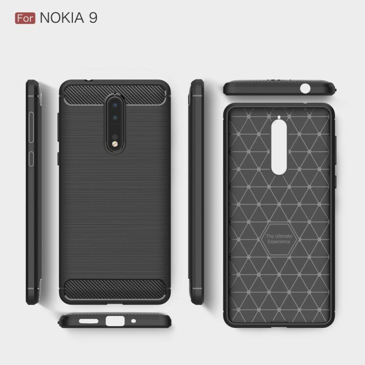 Захисний чохол UniCase Carbon для Nokia 8 - Black: фото 11 з 11