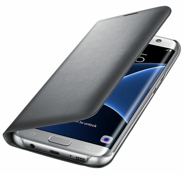 Чехол LED View Cover для Samsung Galaxy S7 edge (G935) EF-NG935PSEGRU - Silver: фото 2 из 8