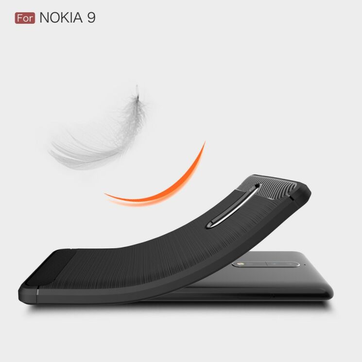 Захисний чохол UniCase Carbon для Nokia 8 - Red: фото 9 з 11