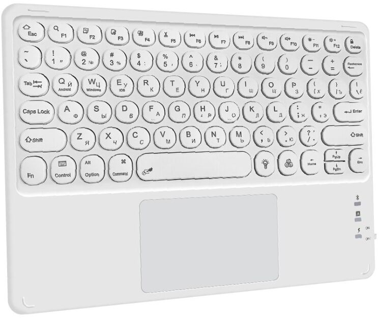 Бездротова клавіатура AirON Easy Tap 2 - White: фото 2 з 10