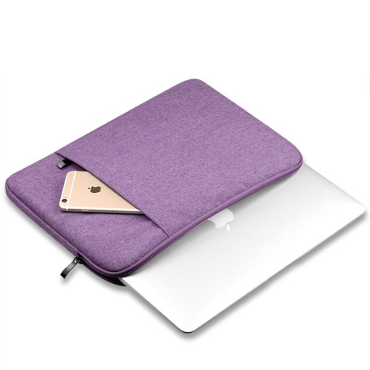 Чехол Deexe Nylon Case для планшетов и ноутбуков диагональю до 13 дюймов - Purple: фото 3 из 5