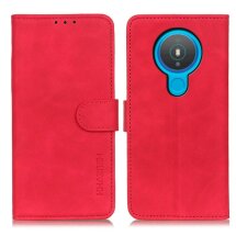 Чохол-книжка KHAZNEH Retro Wallet для Nokia 1.4 - Red: фото 1 з 11