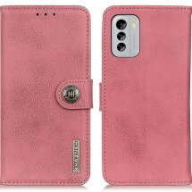 Чехол-книжка KHAZNEH Wallet Cover для Nokia G60 - Pink: фото 1 из 9