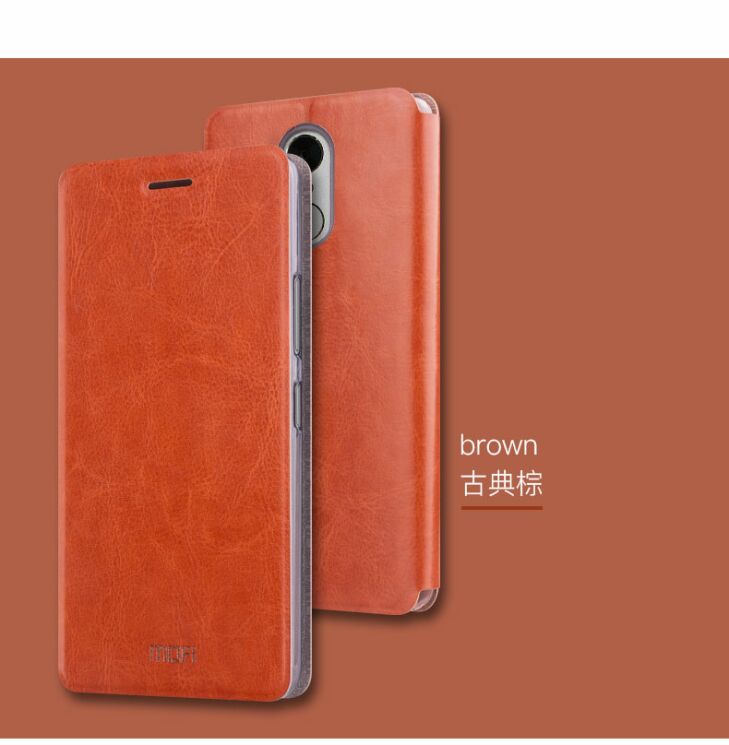 Чохол-книжка MOFI Rui Series для Xiaomi Redmi Note 4X - Brown: фото 2 з 9