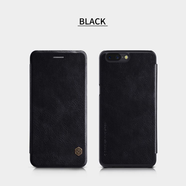 Чохол-книжка NILLKIN Qin Series для OnePlus 5 - Black: фото 26 з 32