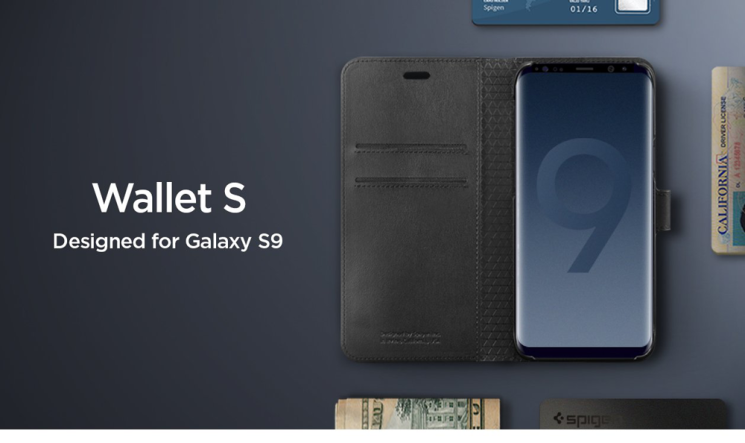 Чехол-книжка Spigen SGP Wallet S для Samsung Galaxy S9 (G960) - Black: фото 9 из 14