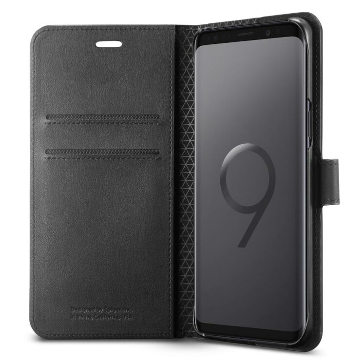 Чехол-книжка Spigen SGP Wallet S для Samsung Galaxy S9 (G960) - Black: фото 4 из 14