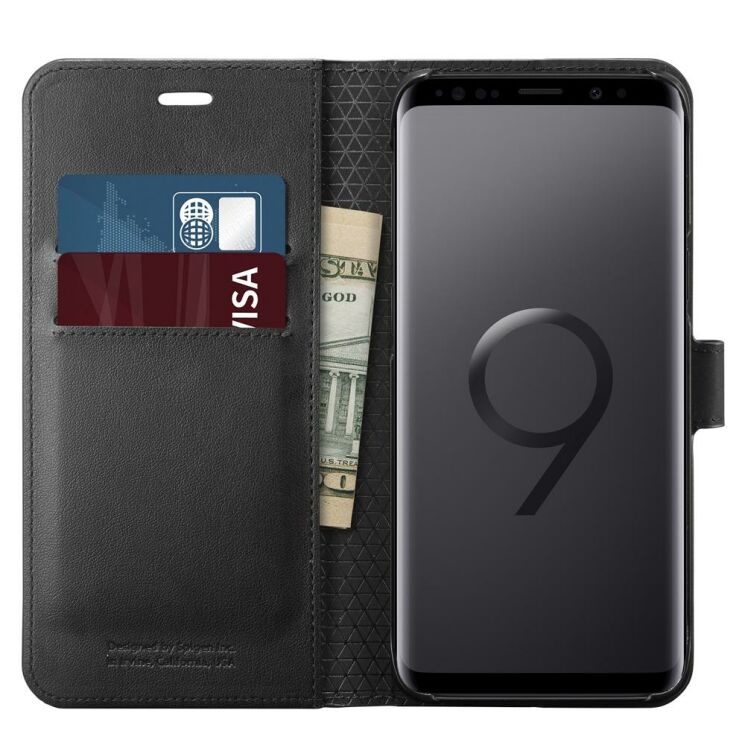 Чехол-книжка Spigen SGP Wallet S для Samsung Galaxy S9 (G960) - Black: фото 5 из 14