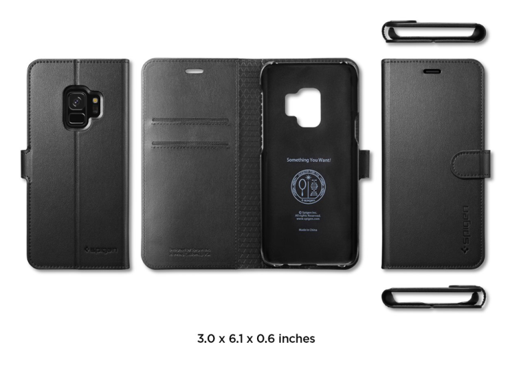 Чехол-книжка Spigen SGP Wallet S для Samsung Galaxy S9 (G960) - Black: фото 14 из 14
