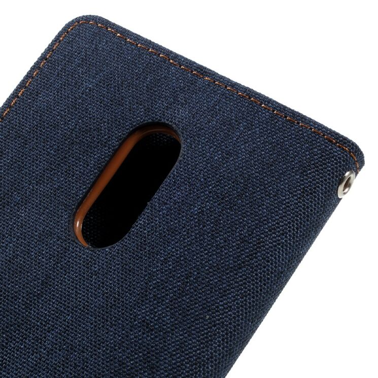 Чехол MERCURY Canvas Diary для Xiaomi Redmi Note 4 / Note 4X - Dark Blue: фото 8 из 9