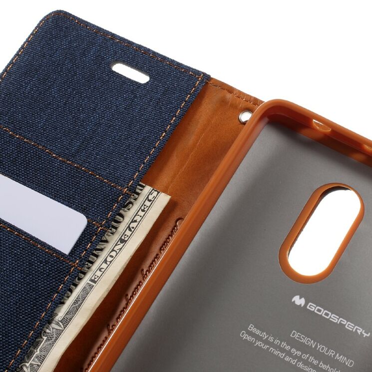 Чохол MERCURY Canvas Diary для Xiaomi Redmi Note 4 - Dark Blue: фото 9 з 9