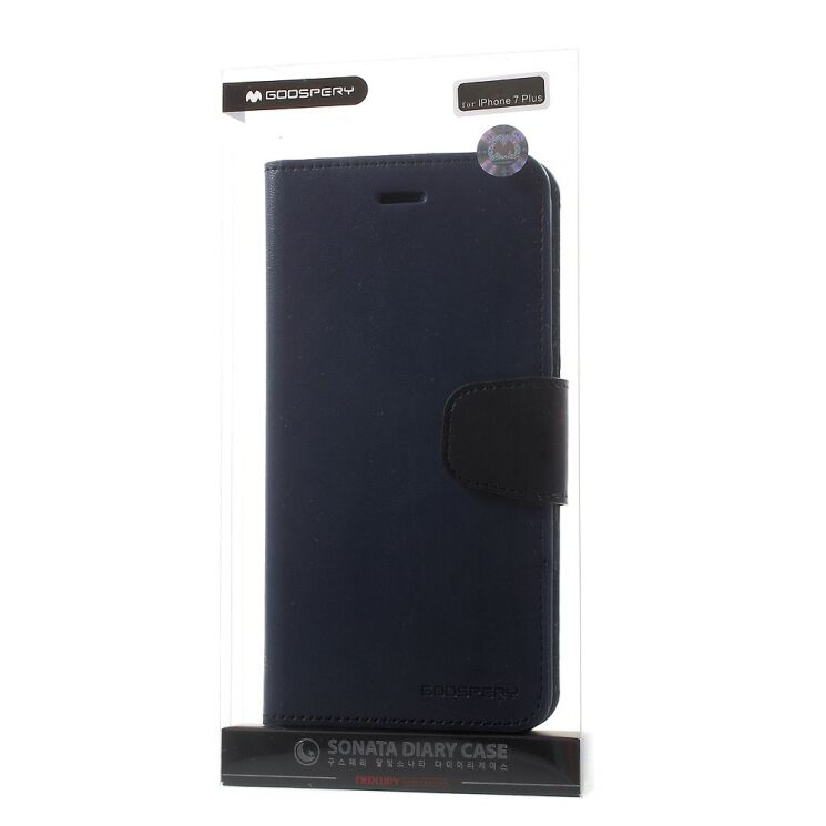 Чохол MERCURY Sonata Diary для iPhone 7 Plus / iPhone 8 Plus - Dark Blue: фото 9 з 9