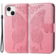 Чохол UniCase Butterfly Pattern для Apple iPhone 15 - Pink: фото 1 з 5