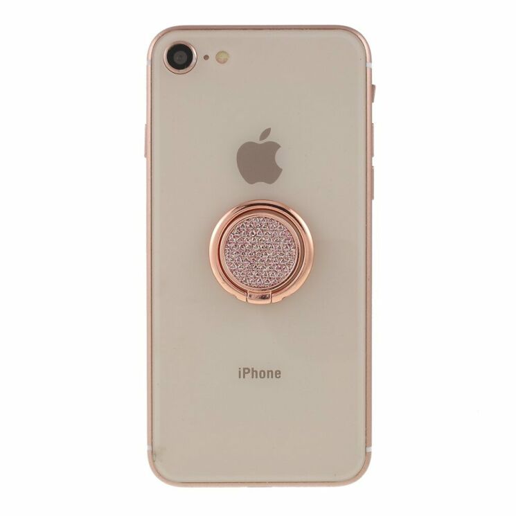Кольцо-держатель для смартфона Deexe Plaid Series - Rose Gold: фото 1 из 6