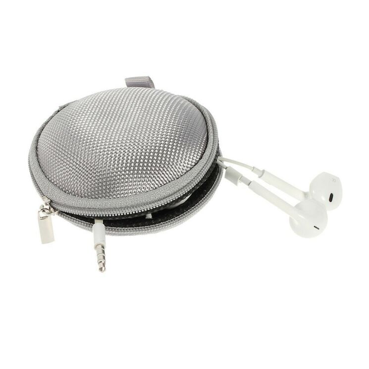 Компактна сумка для навушників Deexe Small Box - Silver: фото 2 з 5