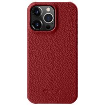 Кожаный чехол MELKCO Leather Case для Apple iPhone 14 Pro - Red: фото 1 из 7