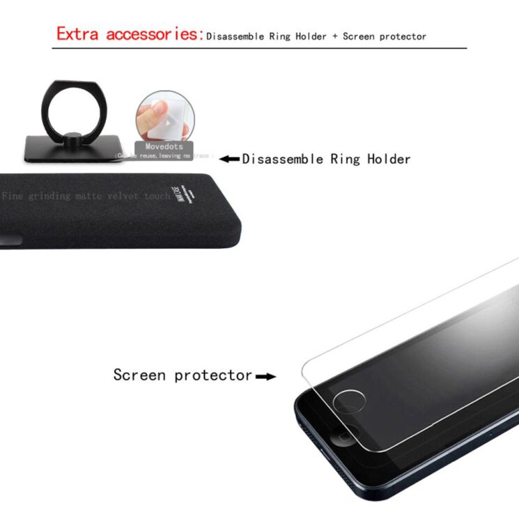Пластиковый чехол IMAK Cowboy Shell для Huawei P10 Plus + пленка - Black: фото 11 из 13