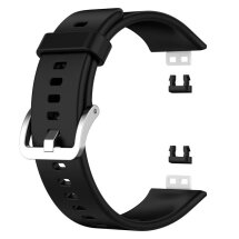 Ремінець UniCase Silicone Strap для Huawei Watch Fit - Black: фото 1 з 2
