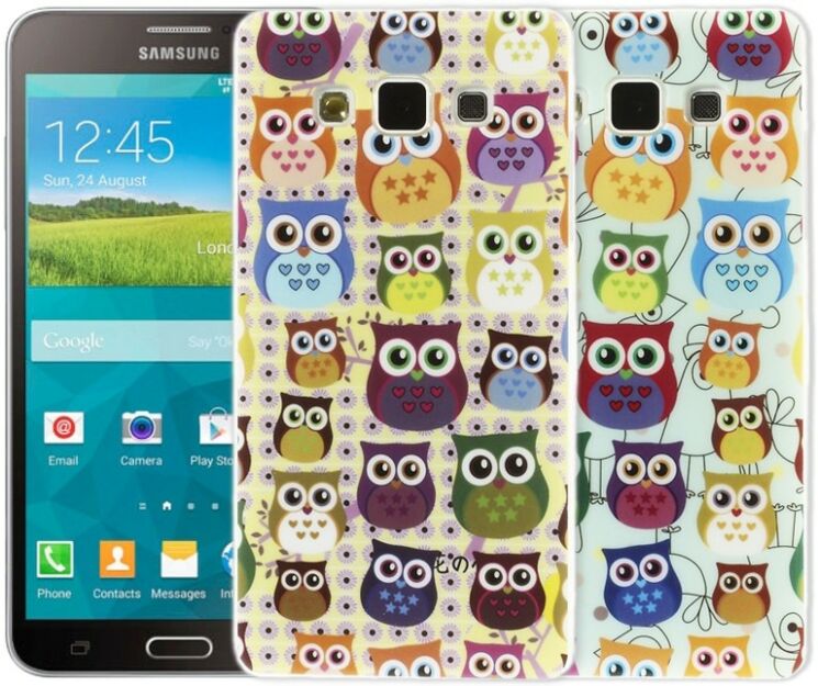 Силиконовая накладка Deexe Owl Pattern для Samsung Galaxy A5 (A500) - Owl's on a Branch: фото 7 из 7