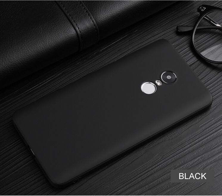 Силиконовый (TPU) чехол CAFELE 0.6mm Matte Case для Xiaomi Redmi Note 4X - Black: фото 2 из 12