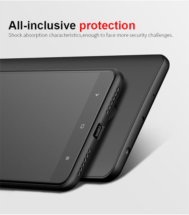 Силиконовый (TPU) чехол CAFELE 0.6mm Matte Case для Xiaomi Redmi Note 4X - Black: фото 8 из 12