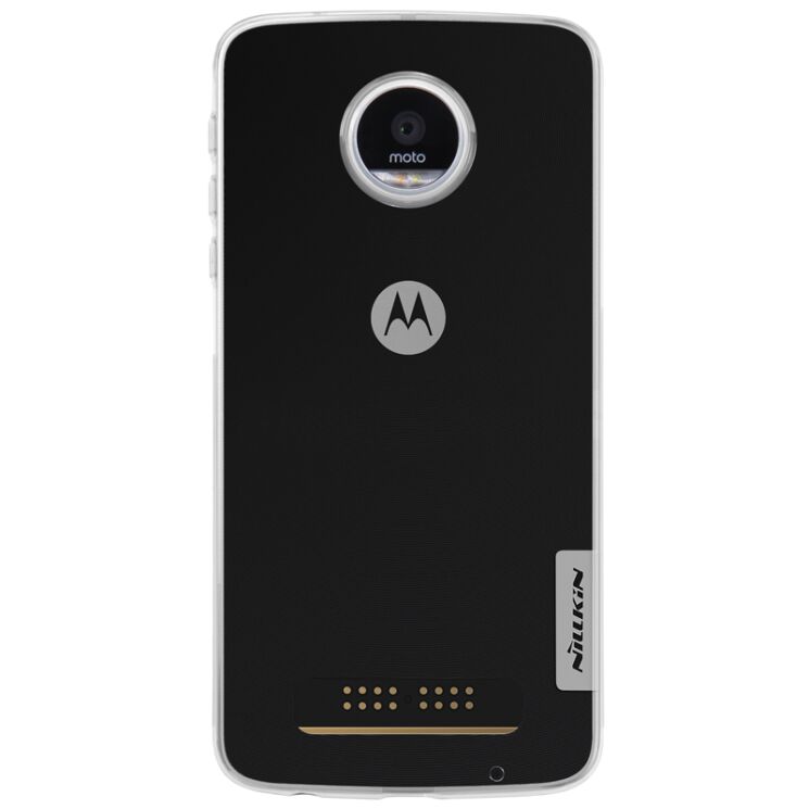 Силиконовый (TPU) чехол NILLKIN Nature для Motorola Moto Z Play - White: фото 5 из 14