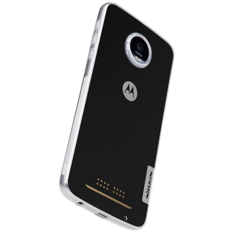 Силиконовый (TPU) чехол NILLKIN Nature для Motorola Moto Z Play - White: фото 3 из 14