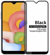 Захисне скло PINWUYO Full Glue Cover для Samsung Galaxy A01 (A015) - Black: фото 1 з 13