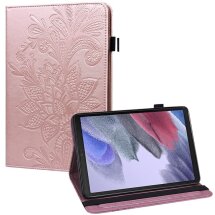 Защитный чехол Deexe Flower Print для Samsung Galaxy Tab A7 Lite (T220/T225) - Rose Gold: фото 1 из 9