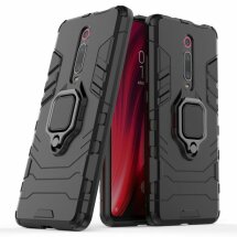 Защитный чехол Deexe Hybrid Case для Xiaomi Mi 9T / Mi 9T Pro / Redmi K20 / Redmi K20 Pro - Black: фото 1 из 10