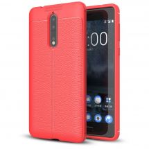 Защитный чехол Deexe Leather Cover для Nokia 8 - Red: фото 1 из 12