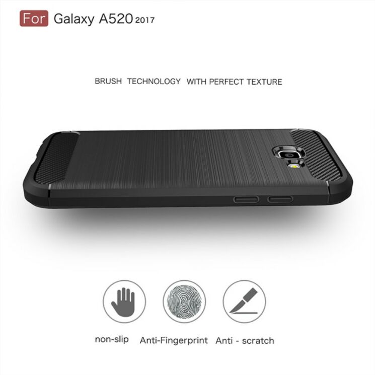 Защитный чехол UniCase Carbon для Samsung Galaxy A5 2017 (A520) - Red: фото 5 из 11